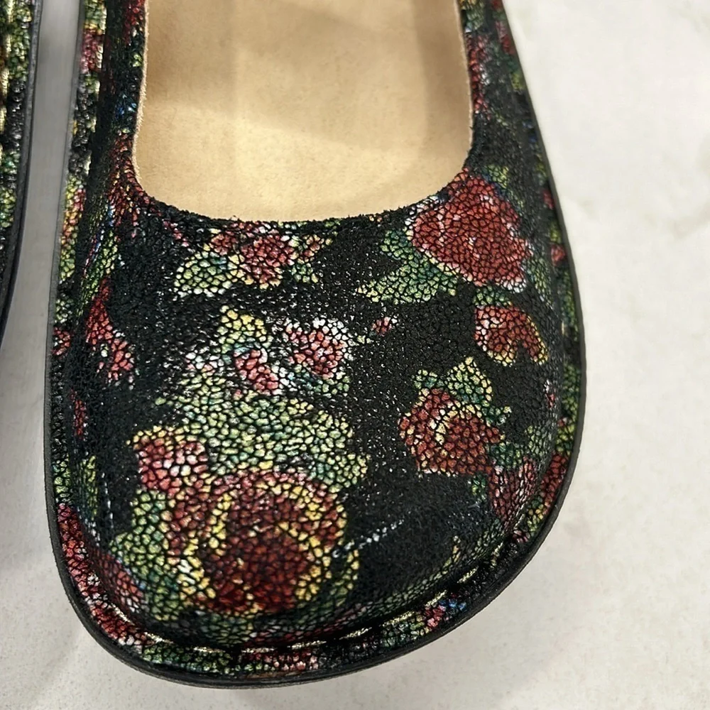 Alegria by PG Lite Paloma Flora Nova Leather Mary Jane Shoes EU 41 / US 11-11.5